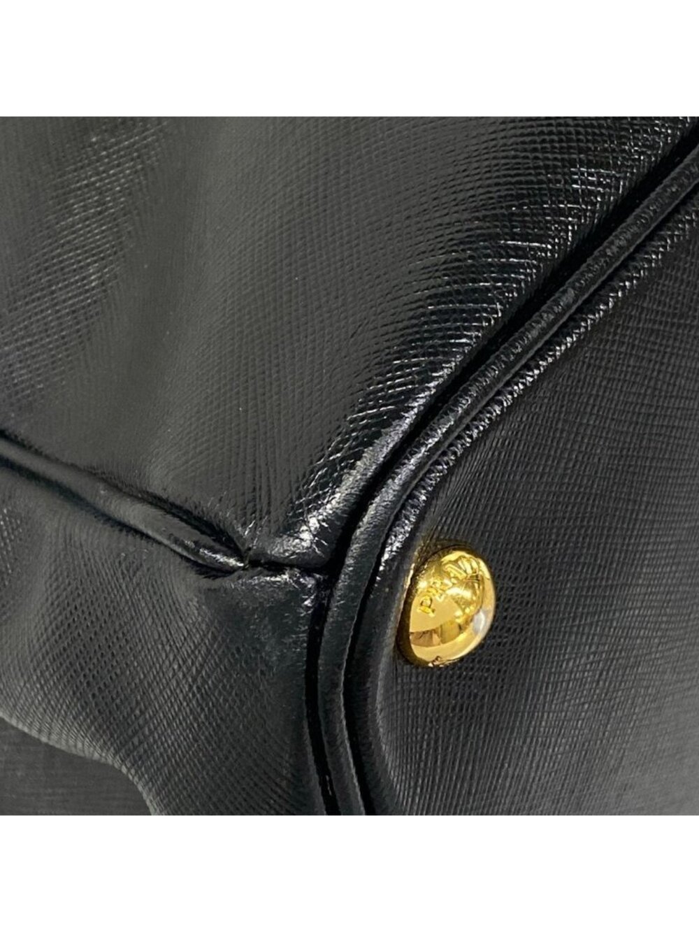 Prada Handbag Galleria Large Bag Black Leather - Picture 6 of 15